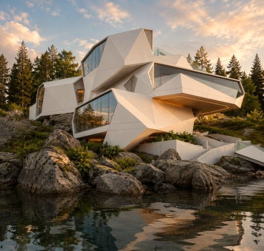 Скульптурная современная резиденция Modern House